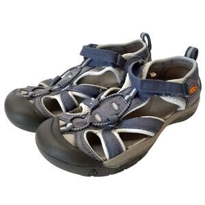 Keen Venice H2 Kids Fisherman Sandals Boys 4 Water Shoes Blue Outdoor Hiking
